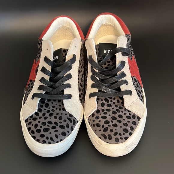 Steve Madden Animal Print with Star Sneakers - Picture 2 of 5